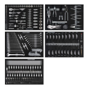 Kraftwerk Chariot d'atelier BT700, 7 tiroirs, 274 pièces.-4