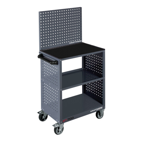 Kraftwerk Chariot de service BT700 avec tapis en caoutchouc
