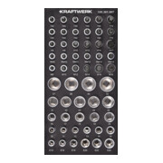 Kraftwerk Clé à douille 1/2'' à six pans creux TX 56 pièces