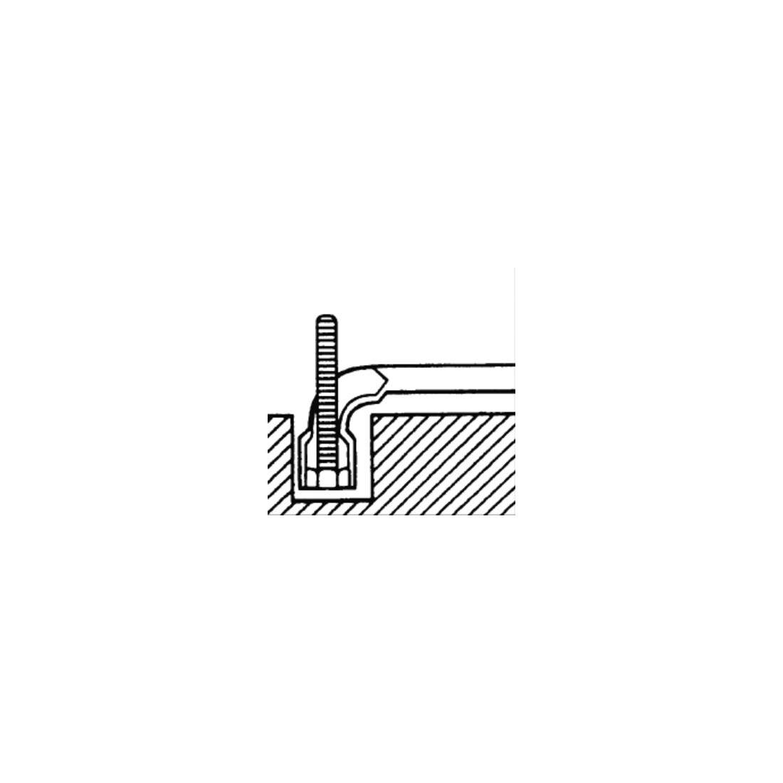Kraftwerk Clé à pipe 6 x 6 kt. 9 mm