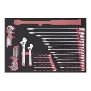 KRAFTWERK Clé mixte PRO LINE 60 x 40, 44 pièces
