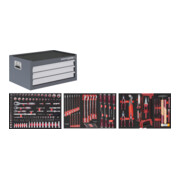 Kraftwerk Coffre à outils pour BT700/ LT700 3 tiroirs 189 pcs.