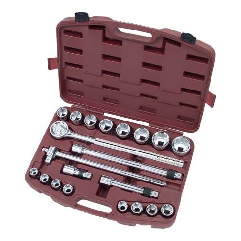 Kraftwerk Coffret de douilles à cliquet télescopique 3/4" 21 pièces