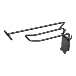 Kraftwerk Crochet double pliant, avec porte-étiquette, L120 mm