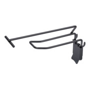 Kraftwerk Crochet double pliant, avec porte-étiquette, L120 mm