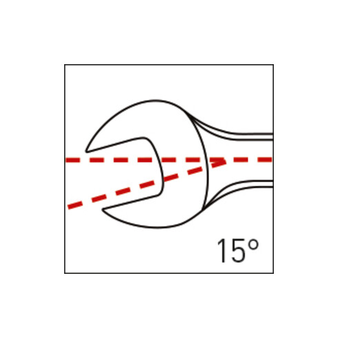 Kraftwerk D-CLICKRAFT Gabelring-Ratschenschlüssel 15mm