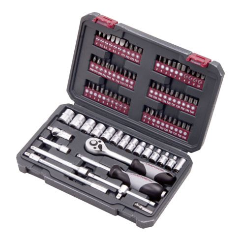 Kraftwerk doppenset, 1/4", 82 dlg.