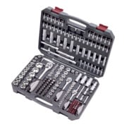 Kraftwerk doppenset, basic, 1/4"+ 3/8"+1/2", 200 dlg.-1