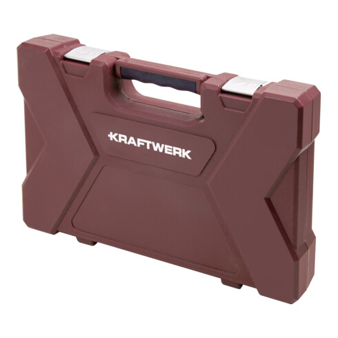 Kraftwerk dopsleutelset, 1/4"+1/2", 80 dlg.