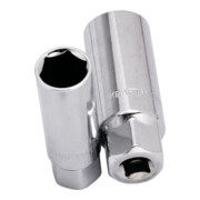 Kraftwerk Douille à bougie 3/8" 21 mm 6 pt.