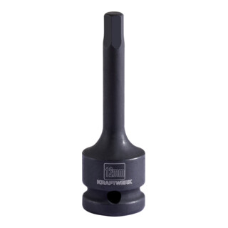 Kraftwerk Douille à chocs 1/2" à six pans creux 12 mm