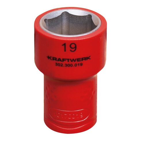 Kraftwerk Douille à cliquet 3/8" Électricien 19 mm VDE