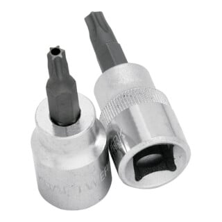 Kraftwerk Douille à embouts TX 3/8" T45 avec perçage