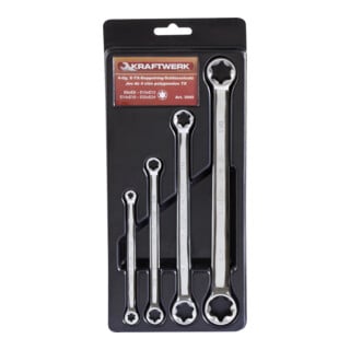 Kraftwerk E-TX-Set de clés à double anneau, 4 pièces.