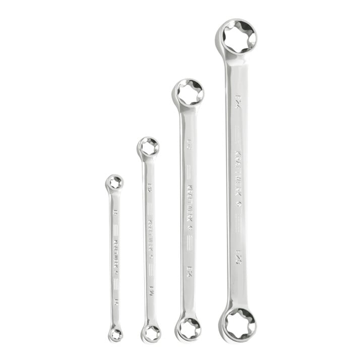 Kraftwerk E-TX-Set de clés à double anneau, 4 pièces.