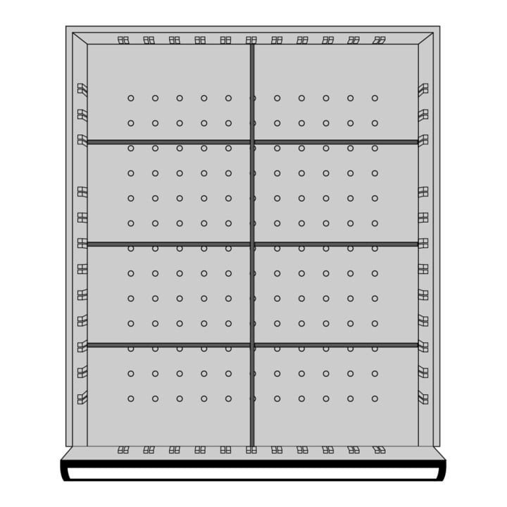 Kraftwerk Einteilungssortiment 100x459x539 mm, 8 Fächer