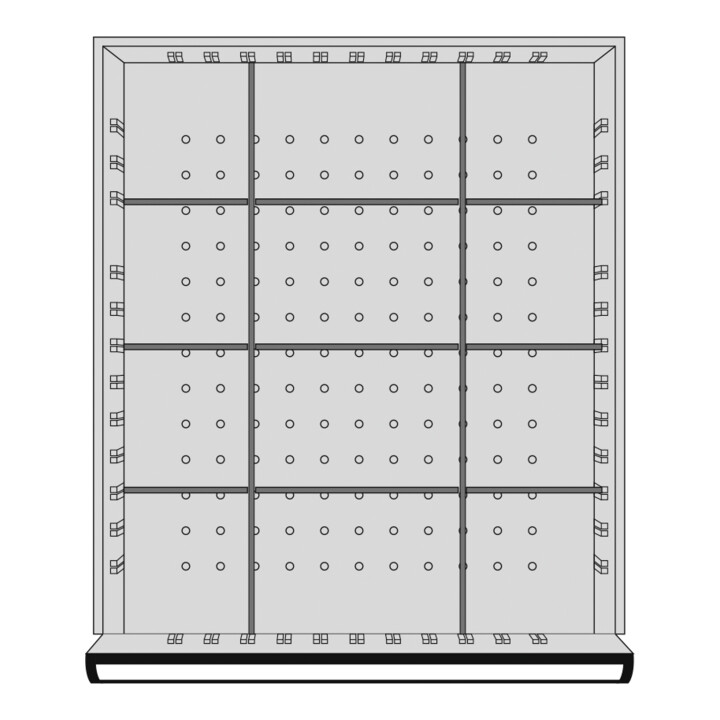Kraftwerk Einteilungssortiment 50x459x539 mm, 12 Fächer