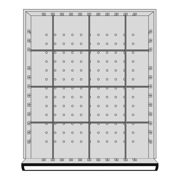 Kraftwerk Einteilungssortiment 50x459x539 mm, 16 Fächer