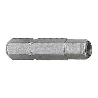 Kraftwerk Embout hexagonal intérieur 1/4" 25mm 2mm avec perçage, 5 pièces