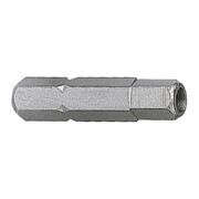 Kraftwerk Embout hexagonal intérieur 1/4" 25mm 2mm avec perçage, 5 pièces