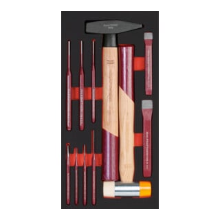 Kraftwerk Ensemble d'outils à percussion 11 pièces 20x40 Insert