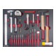 Kraftwerk Ensemble d'outils de frappe/mesure/coupe, 41 pièces-1