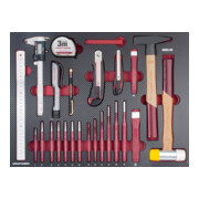 Kraftwerk Ensemble d'outils de frappe/mesure/coupe, 41 pièces