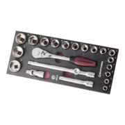 Kraftwerk EVA3 dopsleutelset 1/2" 22 delig