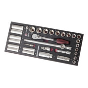 Kraftwerk EVA3 dopsleutelset 3/8" 32 delig