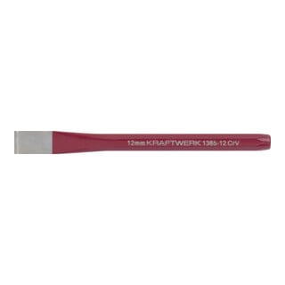Kraftwerk Flachmeissel 12 mm x 130 mm, lackiert