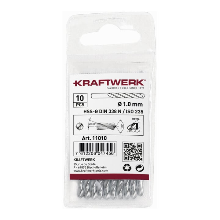 Kraftwerk Foret hélicoïdal HSS-G DIN 338 Type N 7,0 mm
