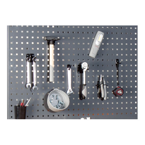 Kraftwerk Gelochte Rückwand für Werkstattwagen BT900 600mm