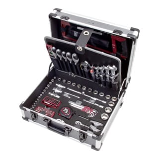 Kraftwerk gereedschapskoffer B147, 1/4"+1/2", 158-delig.