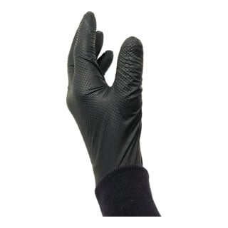 Kraftwerk Gogrip PRO Gants en nitrile, Noir, L, 50 pièces.