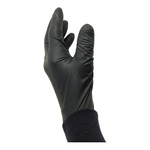 Kraftwerk Gogrip PRO Gants en nitrile, Noir, XXL, 50 pcs.