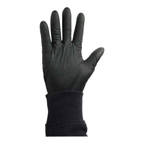 Kraftwerk Gogrip PRO Gants en nitrile, Noir, XXL, 50 pcs.