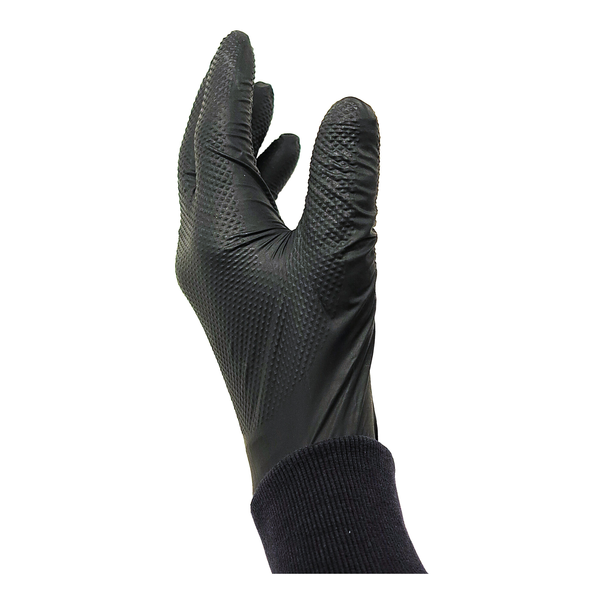 Kraftwerk Gogrip PRO Nitril-Handschuhe, Schwarz, XXL, 50 Stk.