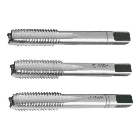 Kraftwerk Handgewindebohrer-Set 3-tlg. DIN352 M6