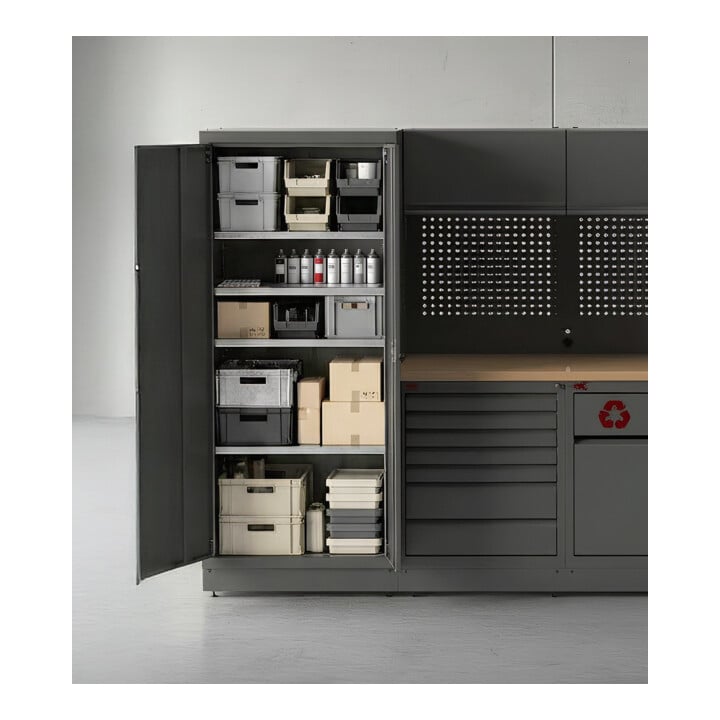 Kraftwerk Hochschrank MOBILIO PRO 2-türig