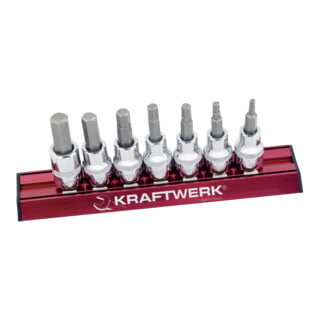 Kraftwerk Innensechskant-Bit-Steckschlüsselsatz MAGALU 3/8", 7-tlg.