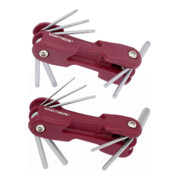 Kraftwerk Innensechskant-/TX-Stiftschlüsselsätze 1.5-8mm, T9-T40, 2x 8-tlg.