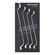 Kraftwerk Jeu de clés à douille coudées 4 pièces 20x40 insert