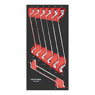 Kraftwerk Jeu de clés à douille doubles 8 pièces 20x40 insert