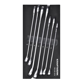 Kraftwerk Jeu de clés à fourche 7 pièces 20x40 insert