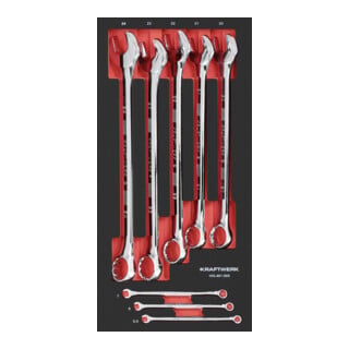Kraftwerk Jeu de clés à fourche 8 pièces 20x40 insert