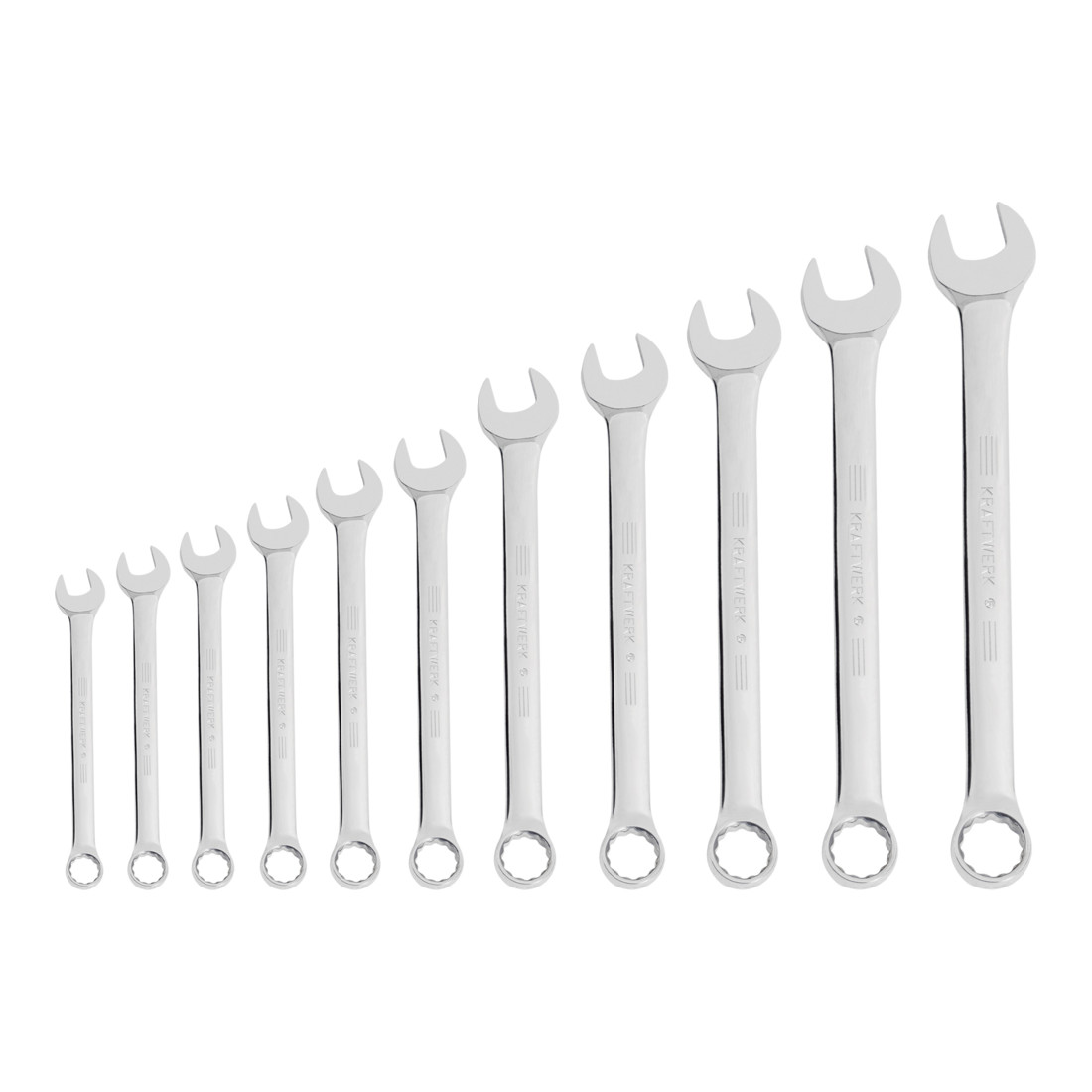 Kraftwerk Jeu de clés mixtes 3/8"-1" 11 pièces