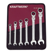 Kraftwerk Jeu de clés mixtes à cliquet 6 pcs.