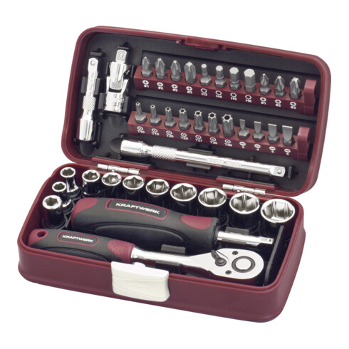 Kraftwerk jeu de douilles 1/4", 38 pièces