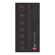 Kraftwerk Jeu de douilles à chocs 1/2" 20 pièces 20x40 insert