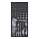 Kraftwerk Jeu de douilles à cliquet 1/4" 63 pièces 20x40 insert-1